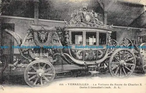 R160210 Versailles. Charles X Coronations Coach. A. Leconte. Nr. 144