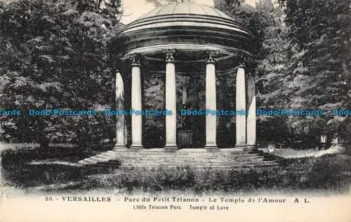 R160211 Versailles. Little Trianon Parc. Tempel der Liebe. A. Leconte