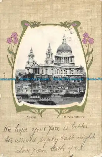 R161127 London. St. Pauls Kathedrale. Pfau. 1902