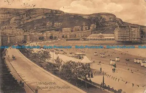 R160291 Llandudno. Parade und Pavillon. 1912