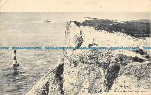 R160295 Eastbourne. Strandkopf und Leuchtturm. Victoria. 1911