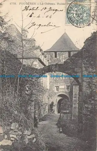 R161193 Fougeres. Das Schloss. 1904