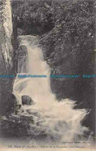 R161214 Dinan. Vallee de la Fontaine. Der Wasserfall. 1935