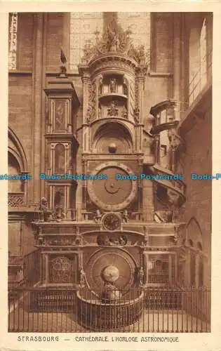 R161215 Straßburg. Kathedrale L Astronomische Uhr. Braun