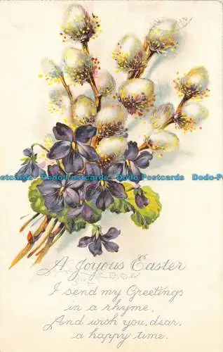 R161333 Grüße. Ein freudiges Ostern. Blumen. 1934