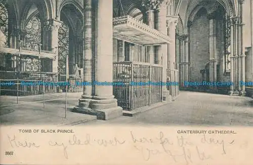 R161595 Grab des schwarzen Prinzen. Kathedrale von Canterbury. 1905