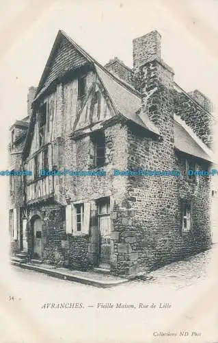 R161608 Avranches. Altes Haus in der Rue de Lille. Neurdein Brüder. Nr. 54