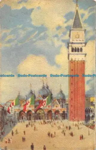 R161616 Venedig. Markusplatz und Markusplatz. A. Traldi