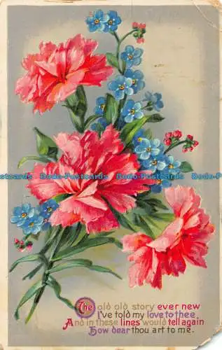 R161636 Die alte Geschichte immer neu. Blumen. 1918