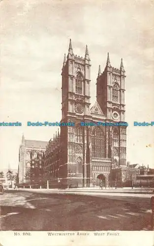 R161726 Westminster Abbey. Westfront. G. Smith