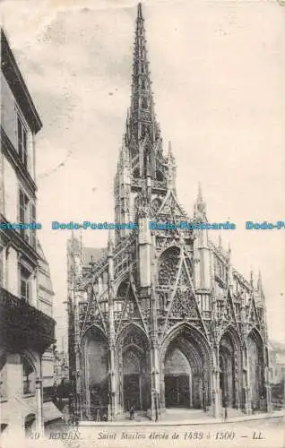 R161787 Rouen. Saint Maclou Elevee von 1433 bis 1500. LL