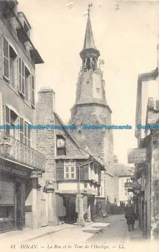 R161818 Dinan. Die Straße und der Glockenturm. LL. Nr. 41