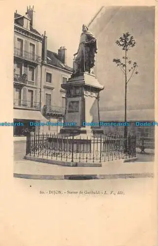 R161821 Dijon. Statue von Garibaldi. L.V. Nr. 80