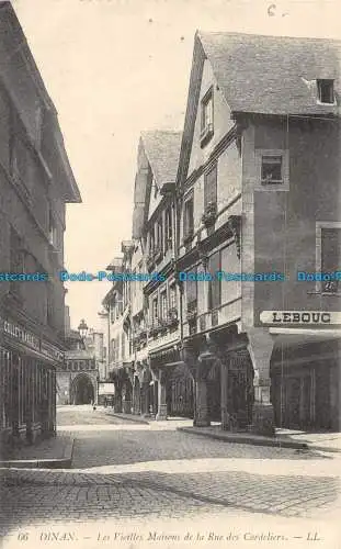 R161827 Dinan. Die alten Häuser in der Rue des Cordeliers. LL. Nr. 66