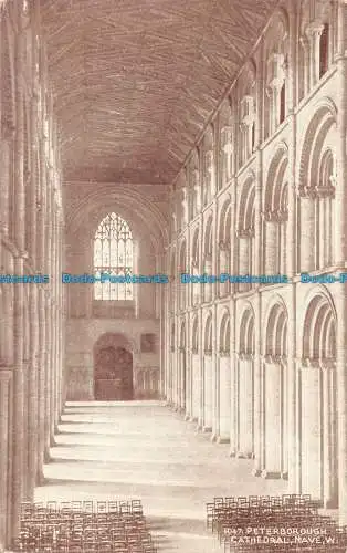 R161914 Peterborough Cathedral. Schiff W. Photochrom. Sepiatone