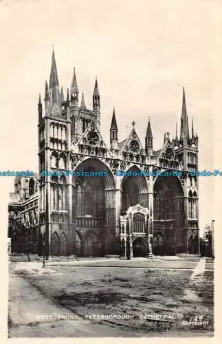 R161933 Westfront Peterborough Cathedral. RP