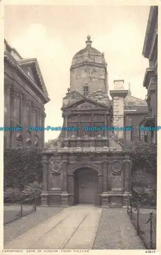 R161953 Cambridge Gate of Honour Caius College. Photochrom