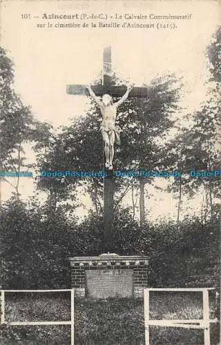 R162073 Azincourt. Golgatha Gedenkstätte auf dem Friedhof der Schlacht bei Az