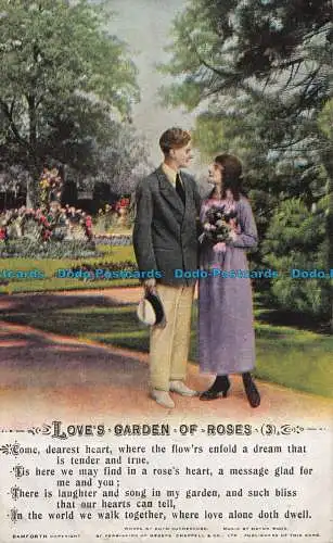 R162697 Liebe ist Garten der Rosen. Bamforth