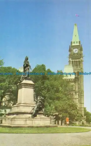 R162195 Queen Victorias Memorial und Friedensturm. Ottawa. Lecrerc