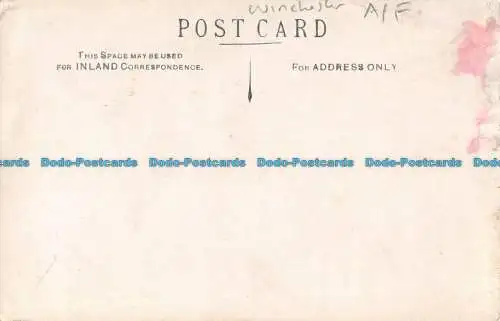 R162741 Alte Postkarte. Pfarrer in der Nähe der Kirche