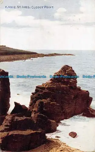 R162811 St. Ives. Clodgy Point. Photochrom. Celesque. 1923