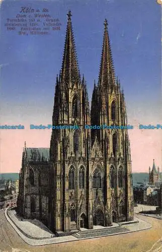 R162886 Koln a. Rh. Dom. v. Western. 1919