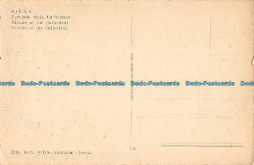 R162395 Siena. Fassade des Doms. Stefano Venturini