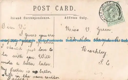 R162947 Alte Postkarte. Haus. 1909