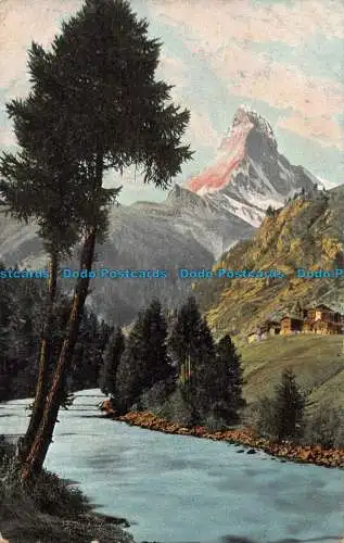 R162995 Zermatt. Teil an der Visp. 1904