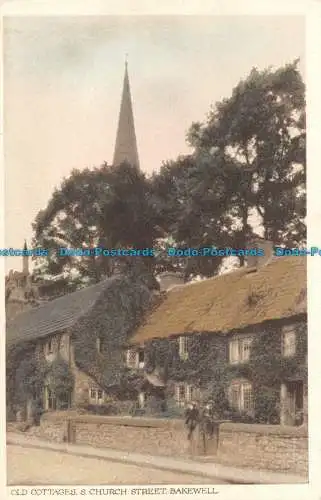 R163064 Old Cottages S. Church Street. Bakewell. RA