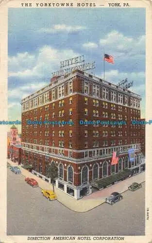 R163080 The Yorktowne Hotel. York. Pa. 1967