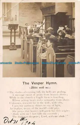 R163522 Die Vesperhymne. Bamforth. 1904