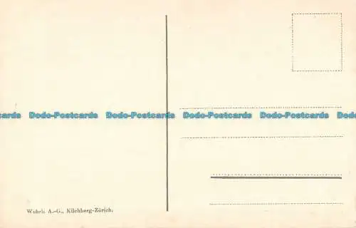 R162635 Alte Postkarte. Mädchen mit Junge in Nationalkostümen