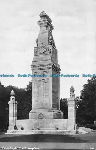 R162655 Cenotaph. Southampton. RP. 1925