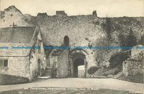 R648100 Isle of Wight. Der Innenhof. Carisbrooke Castle. T. Piper