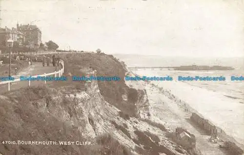 R648190 Bournemouth. West Cliff. Das Photochrom. Sepiatone Serie