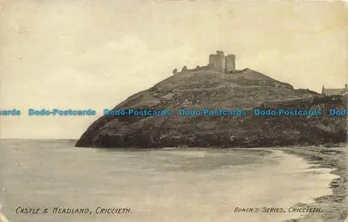 R648671 Criccieth. Schloss und Landzunge. Bowen Serie