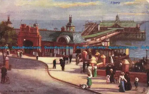 R648378 Southend on Sea. Der Pier. Tuck. Öle. 6180. 1904