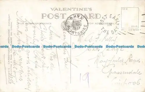 R649478 Rhyl. Westparade. Valentinstag. Carbon. 1937