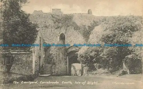 R648879 Isle of Wight. Der Innenhof. Carisbrooke Castle. T. Piper