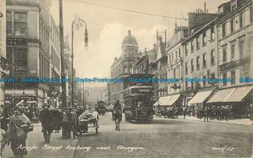 R648424 Glasgow. Argyle Street mit Blick nach Westen. Zuverlässige Serien W.R. und S.