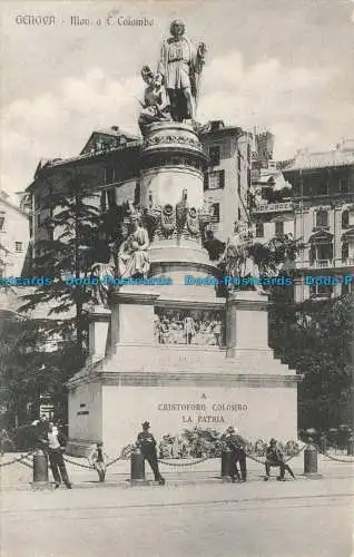 R649544 Genua. Mon. a. C. Colombo. Gonzaga und Tofanalli