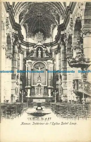 R649564 Namur. Innenraum der Kirche Saint Loup