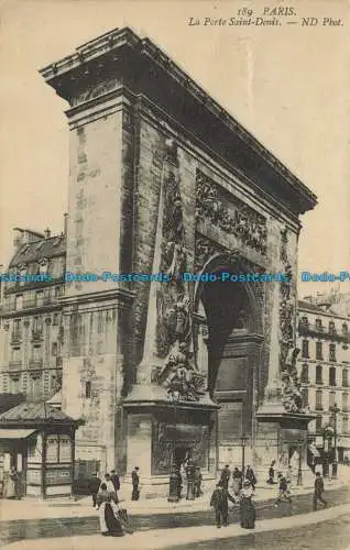 R649567 Paris. La Porte Saint Denis. ND. Foto. 1910