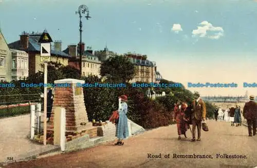 R648516 Folkestone. Straße der Erinnerung