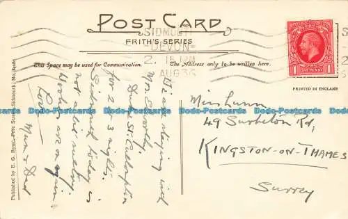 R648517 Sidmouth von den Golf-Links. E.G. Rowe. Frith Serie. Nein. 84080