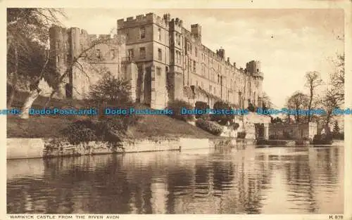 R648519 Warwick Castle vom Fluss Avon. Walter Scott