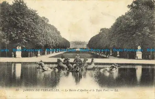 R648520 Garten von Versailles. Das Apollobecken und der grüne Teppich. LL. 33