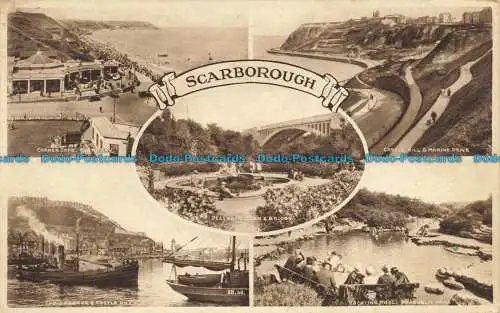 R650319 Scarborough. Peasholm und Glen Bridge. Castle Hill und Marine Drive. Mul